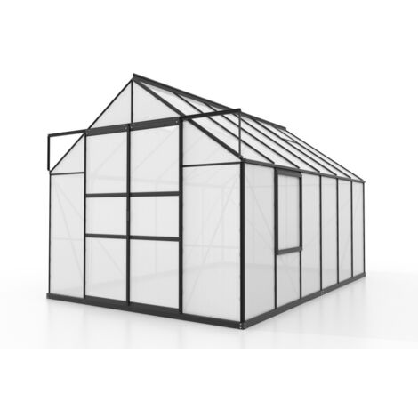 Serra da Giardino Vitavia Meridian 2 9900 257x383x232 cm in Alluminio Nero e Policarbonato