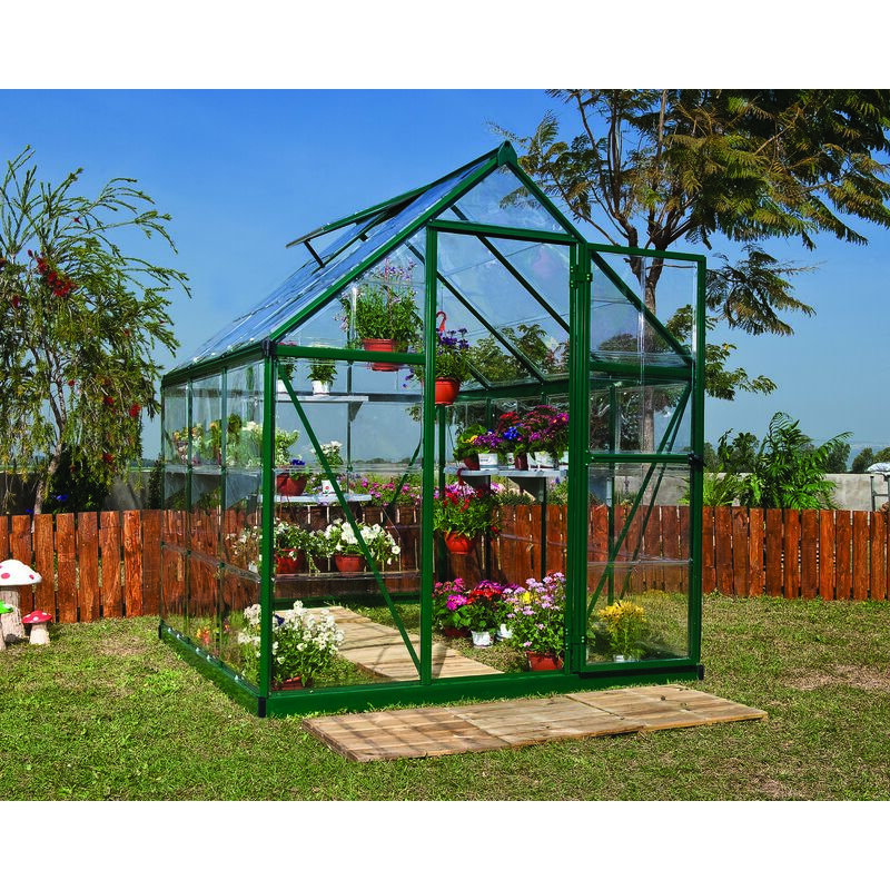 Canopia Harmony Trasparente Serra Da Giardino in Policarbonato 186X185X208 cm Verde