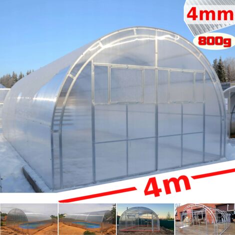 Serra Master 4x10m con copertura policarbonato alveolare 4mm