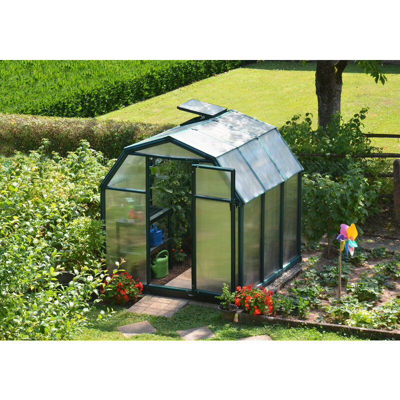 Canopia Eco Grow Doppio Strato Serra Da Giardino in Policarbonato 197X204X198 cm Verde