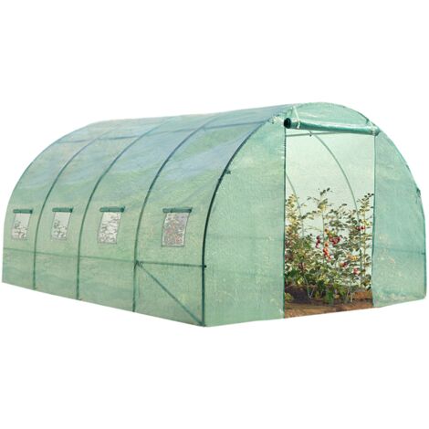 Serra tunnel di giardinario 12 m² verdi ZEBRA 4x3M