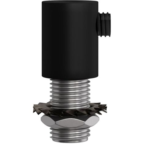 Serracavo cilindrico creative-cables in metallo 2 pezzi nero - serm1vnx2