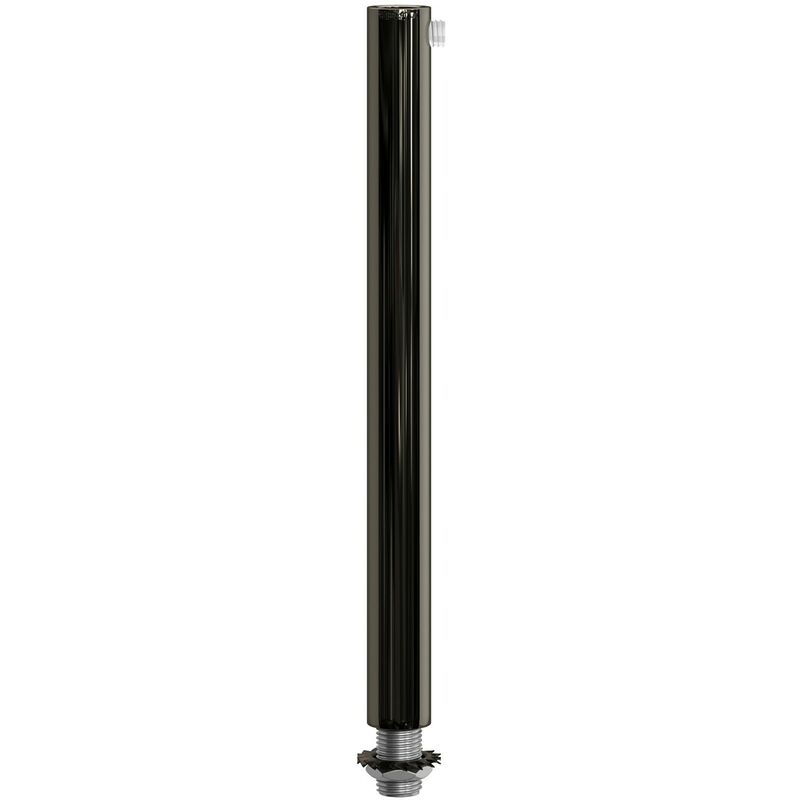 Image of Serracavo cilindrico in metallo lunghezza 15 cm completo di tige, dado e rondella Nero perla - Nero perla