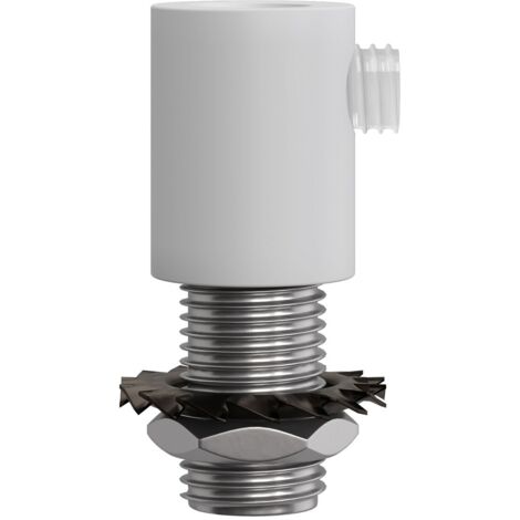 Serracavo tondo creative-cables in metallo bianco 2 pezzi - serm1vbx2