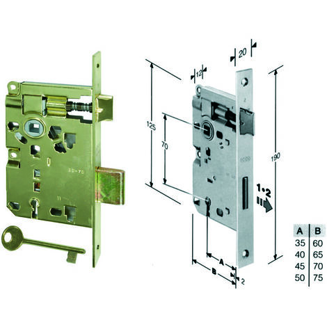 SERRATURA CISA LOGOLINE INFIL. - 5C611/40