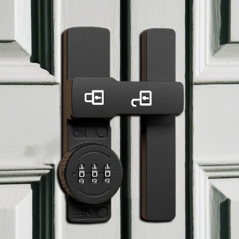 Serratura a combinazione per armadietti - Serratura di sicurezza per armadietti di casa  Sistema di chiusura antifurto senza foratura, sicuro per camera da letto, ufficio, cucina, casa