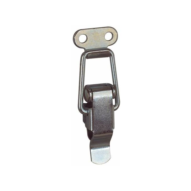Image of Serratura a leva con gancio senza porta lucchetto, 60x1,3mm, acciaio galvanizzato. Cime