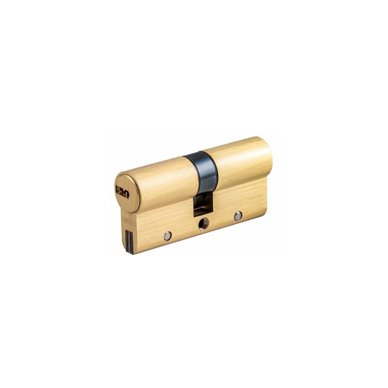 Image of Serratura a maniglia con cilindro di sicurezza in ottone r13,5 30x50 5 chiavi