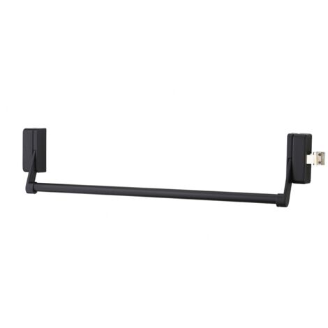 Serratura antipanico 1 punto laterale reversibile laccata nera porta max 1150 mm - THIRARD