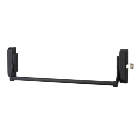 Serratura antipanico 1 punto laterale reversibile laccata nera porta max 1150 mm - THIRARD
