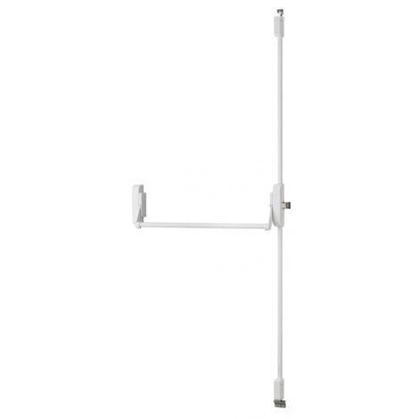 Serratura antipanico triplice 3 punti alto e basso reversibile laccata bianca porta max 1150 mm - THIRARD