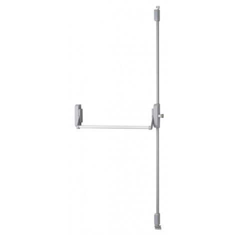 Serratura antipanico triplice 3 punti alto e basso reversibile laccata grigia porta max 1150 mm - THIRARD