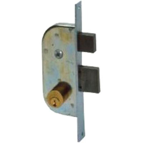 SERRATURA CANCELLO INFILARE 42510 CISA - B.Q ZINC F.MM 22 C.TONDO M2+SCR+Q8 E.MM 50 - 2 pezzi