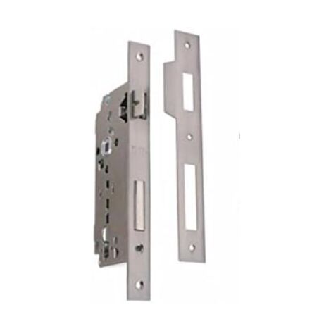 SERRATURA CILINDRO YALE E50 FRONTALE QUADRO CROMO SATINATO D.85