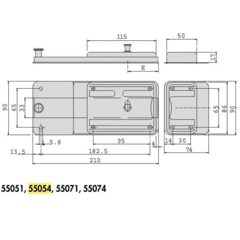 SERRATURA CISA 55054-60-1