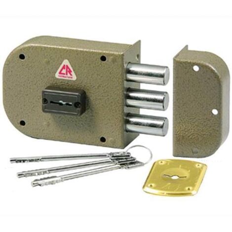 Serratura Cr Art 1800 DX per Porta Destra, 60 mm, Senza Scrocco