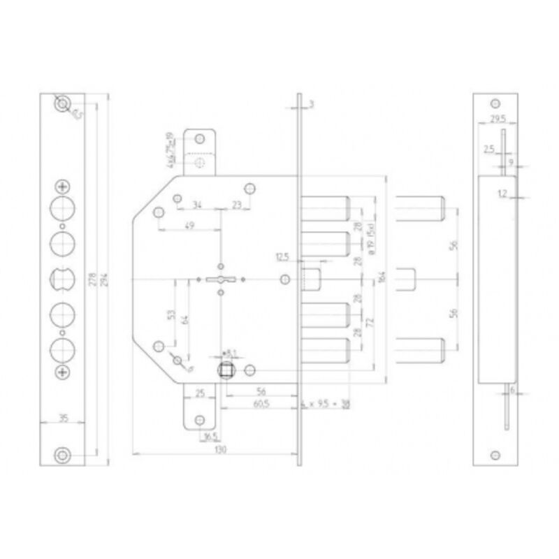 Serrature Cr Doppia Mappa A Planare Per Porte Blindate 2155 Plus 21...