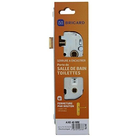 Serratura da incasso BRICARD, con serratura, asse 40 mm BRICARD
