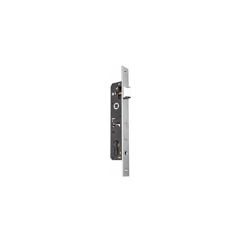 Image of Handlock - Serratura da infilare con serratura nichelata per porta in metallo
