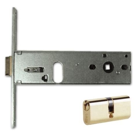 Serratura da Infilare Iseo Art. 704.702S Misura 70mm Frontale 20mm Con Cilindro