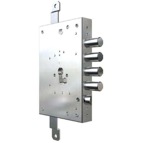 Serratura di sicurezza triplice cilindro 7056G-01 per porte blindate, applicabile, versione 61 mm