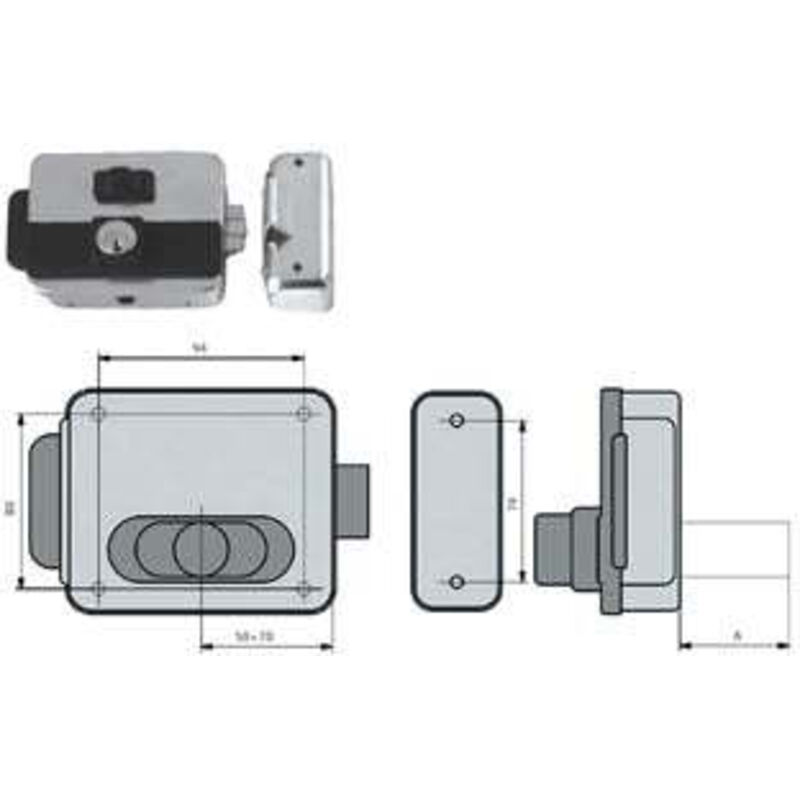 Yale Elettroserr. Cancelli Reversib. Foro Variabile C pulsan.multip...