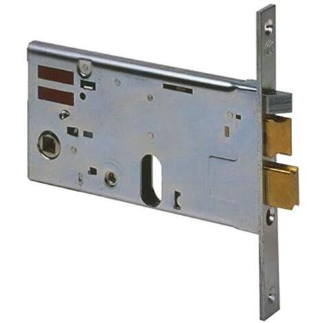 Serratura Elettrica in Metallo Infilare 14460 CISA B.Q Zincata, Fissaggio a Molla, Fusto Ovale, Lunghezza 77 mm, Diametro 80 mm, Codice 8015345074571, Ferramenta CISA