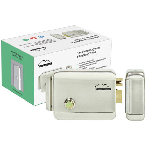 Serratura Elettrica SilverCloud, YL500 mancino NC Fail-Secure, Nichel Satinato