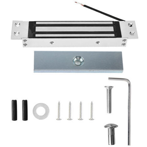 Serratura elettromagnetica integrata da 12 V, forza di tenuta 180 kg, controllo accessi elettromagnetico, facile installazione.