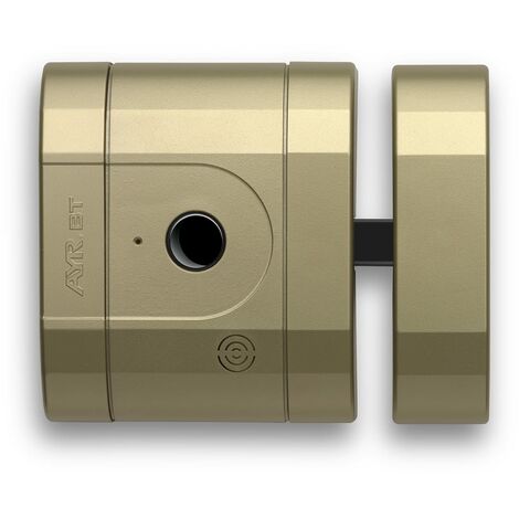 Serratura elettronica invisibile ad alta sicurezza intLOCK BT. Finitura ottone opaco.