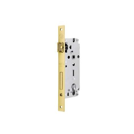 Serratura Foro Yale Bordo Quadro Entrata Mm.40 Ottonata