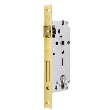 Serratura Foro Yale Bordo Quadro Entrata Mm.60 Ottonata