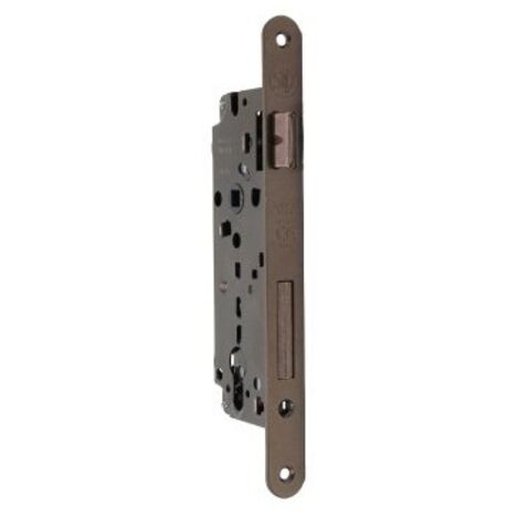 Serratura Foro Yale Bordo Tondo Mm.22 Entrata Mm.50 Bronzata