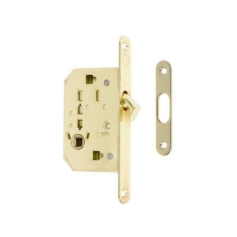 Serratura Gancio Per Porte Scorrevoli Ottone Lucido