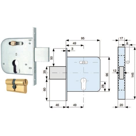 Chiavistello per cancello scorrevole, in acciaio inox con foro per  lucchetto, chiusura a botte di sicurezza per garage, fienile e cancello  (dimensioni: A) : : Fai da te