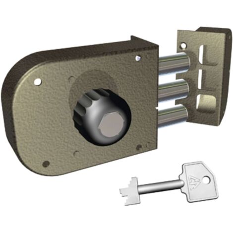 SERRATURA LEGNO APPLICARE 1600 CR - C.POMPA M2+ POMOLO E.MM 60 DX - 1 pezzo
