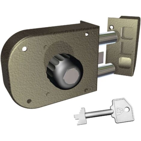 SERRATURA LEGNO APPLICARE 1650 CR - C.POMPA M2+SCR+POMOLO E.MM 60 SX - 1 pezzo