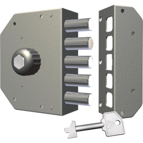 Serratura Legno Applicare 3000 Cr C.Pompa M4+Pomolo E.Mm 60 Sx - 1 Pz