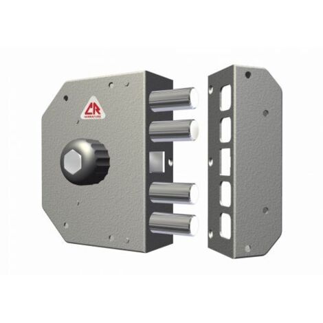 SERRATURA LEGNO APPLICARE 3050 CR - C.POMPA M4+SCR+POMOLO E.MM 60 DX - 1 pezzo