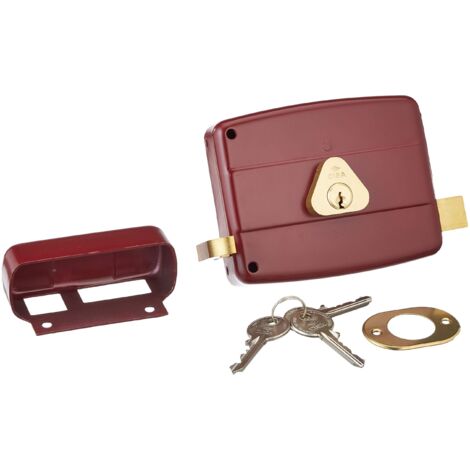 SERRATURA LEGNO APPLICARE 50121 CISA - C.TONDO FISSO M2+TIRANTE E.MM 60 DX - 1 pezzo