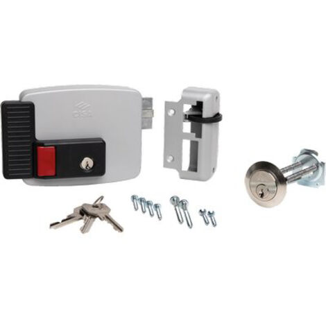 SERRATURA LEGNO APPLICARE ELETTRICA 11670N CISA - VERN C.STACCATO+SCR+M1+PULSANTE E.MM 50/80 DX- 1 pezzi