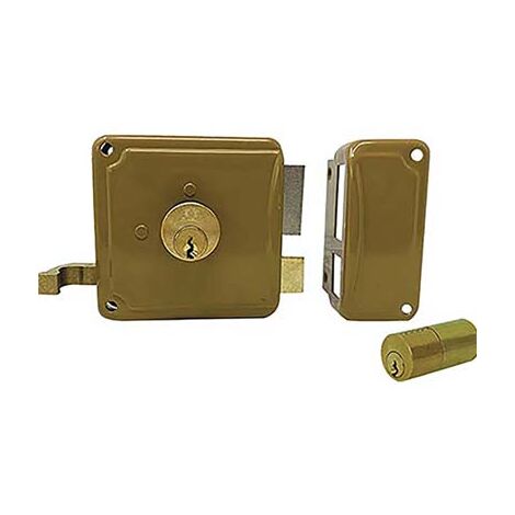Serratura legno applicare p20 facchinetti c.fisso m2+tirante e.mm 60 dx
