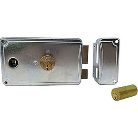 SERRATURA LEGNO APPLICARE P38 FACCHINETTI - ZINCATA C.FISSO M3+SCR+Q8 DX E.MM 60 - 1 pezzo