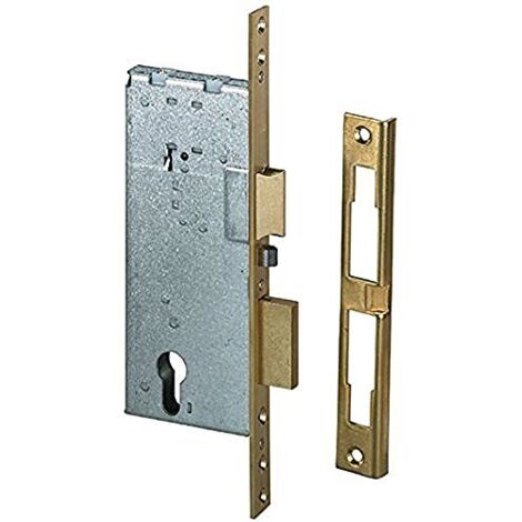 SERRATURA LEGNO INFILARE ELETTRICA 12011 CISA - B.Q OTT. SATINATO F.MM 22 F.SAGOM M2+SCR E.MM 70 - 1 pezzo