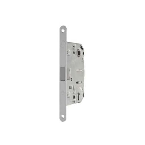 Serratura Media Frontale Mm.18 Con Incontro Magnetico Distanza Mm.50 Cromo Satinato