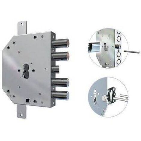 SERRATURA METALLO APPLICARE 2155 PEN/FL CR - F.SAGOM M2 TRIPL+SCR IP.MM 28 E.MM 60 DX - 1 pezzo