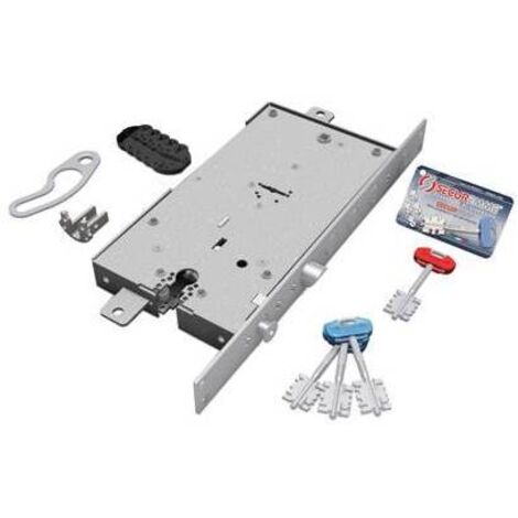 SERRATURA METALLO APPLICARE 2441 SECUREMME - DM+F.SAGOM M4 TRIPL+SCR IP.MM 37 E.MM 63 DX/SX - 1 pezzo