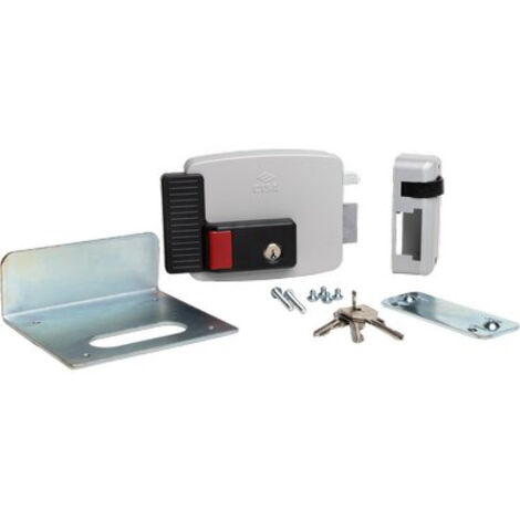 SERRATURA METALLO APPLICARE ELETTRICA 11731N CISA - ZINCATA C.TONDO FISSO+SCR+TETT E.MM 50/80 DX- 1 pezzi