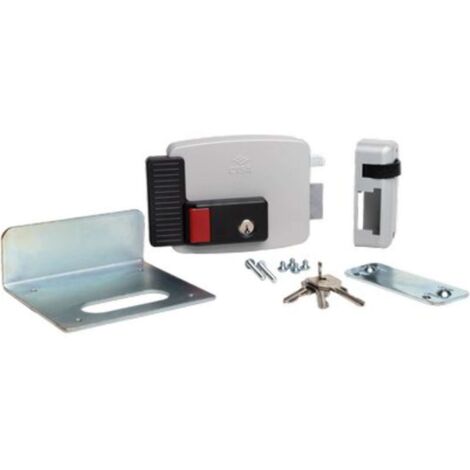 SERRATURA METALLO APPLICARE ELETTRICA 11731N CISA - ZINCATA C.TONDO FISSO+SCR+TETT E.MM 50/80 DX - 1 pezzo