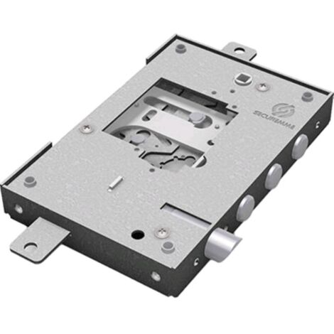 SERRATURA METALLO APPLICARE NUDA 2500 SECUREMME • S/CUORE M4 TRIPL+SCR IP.MM 37 E.MM 63 DX